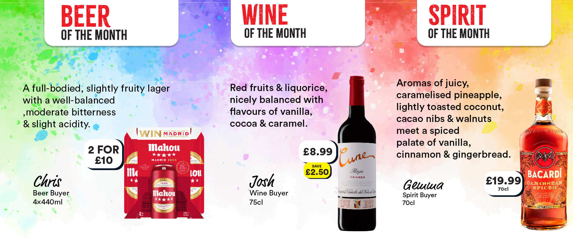 Drinks Of The Month Bargain Booze